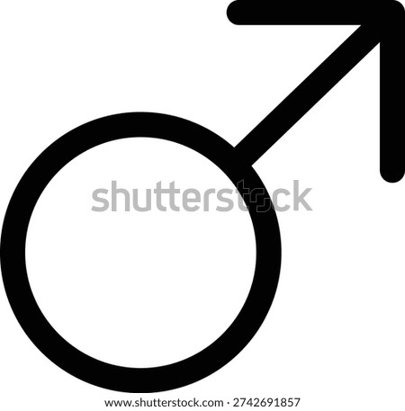 Mars symbol commonly used to denote male sex and masculinity icon, also represents planet mars, on checkerboard background