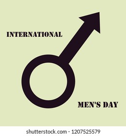 Mars symbol on International Men's Day