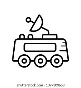 Mars transport icon. Doodle illustration of Mars transport vector icon for web and advertising

