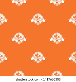 Mars travel pattern vector orange for any web design best
