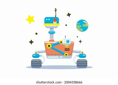 mars universe exploration space robot art victor