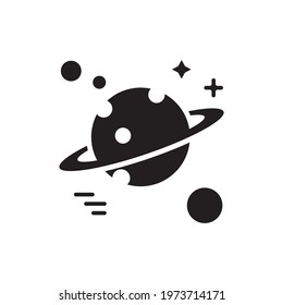 Mars vector solid icon. Space symbol EPS 10 file