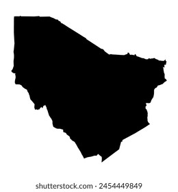 Marsabit County map, administrative division of Kenya. Vector illustration.