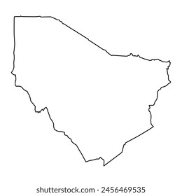 Marsabit County map, administrative division of Kenya. Vector illustration.