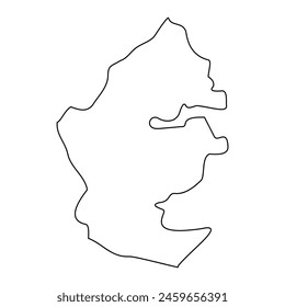 Marsaskala District map, administrative division of Malta. Vector illustration.