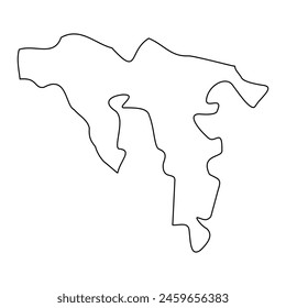 Marsaxlokk District map, administrative division of Malta. Vector illustration.