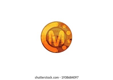 marscoin symbol, Mars coin vector