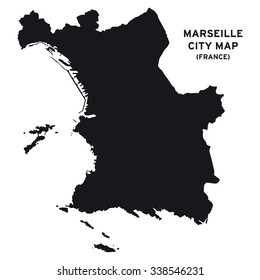 Marseille City Map Vector