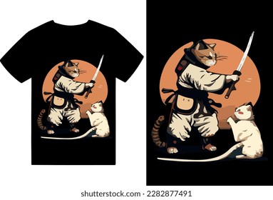 Marselart Cat Vector design and Cat illustration T-shirt deisgn file