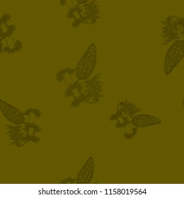marsh green background, graphic forest lump and fir branch larch, suitable for packaging, beautiful cards