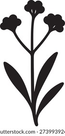 Marsh Rosemary Flower Icon – Vector Illustration