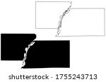 Marshall County, Illinois (U.S. county, United States of America, USA, U.S., US) map vector illustration, scribble sketch Marshall map