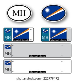 marshall islands auto set against white background, abstract vector art illustration, image contains transparency