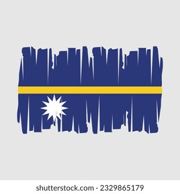 Ilustración de vectores de pincel de bandera de las Islas Marshall