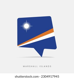 Icono de chat de la bandera de las Islas Marshall