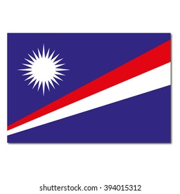 Marshall Islands Flag Icon Button