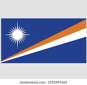 Marshall Islands Flag Vector Design , Marshall Islands Country Flag