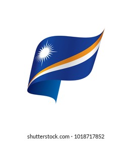 Marshall Islands flag, vector illustration