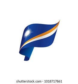 Marshall Islands flag, vector illustration