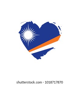 Marshall Islands flag, vector illustration