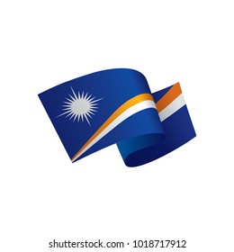 Marshall Islands flag, vector illustration