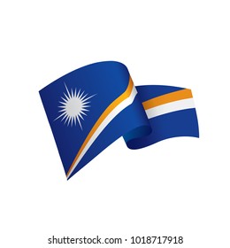 Marshall Islands flag, vector illustration