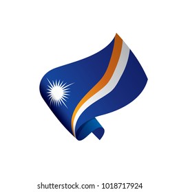 Marshall Islands flag, vector illustration