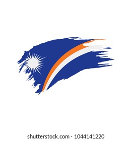 Marshall Islands flag, vector illustration