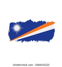 Marshall Islands flag, vector illustration