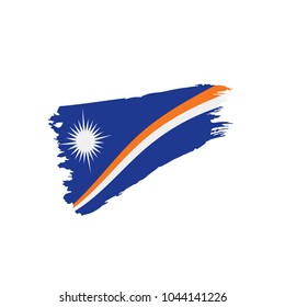 Marshall Islands flag, vector illustration