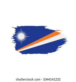 Marshall Islands flag, vector illustration