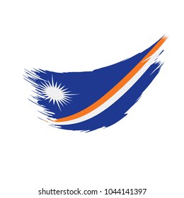 Marshall Islands flag, vector illustration