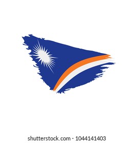 Marshall Islands flag, vector illustration