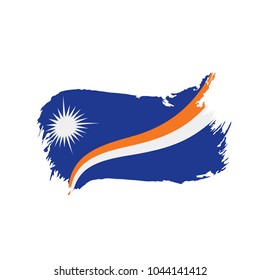Marshall Islands flag, vector illustration