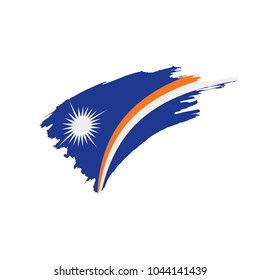 Marshall Islands flag, vector illustration