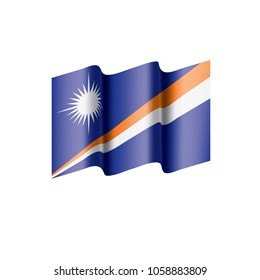 Marshall Islands flag, vector illustration