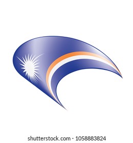 Marshall Islands flag, vector illustration