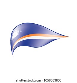 Marshall Islands flag, vector illustration