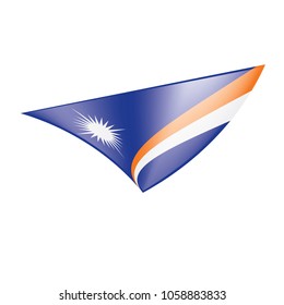 Marshall Islands flag, vector illustration