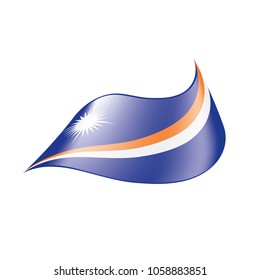Marshall Islands flag, vector illustration