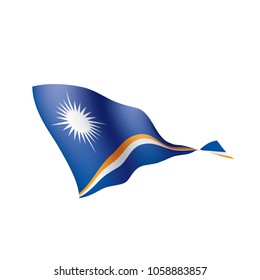 Marshall Islands flag, vector illustration