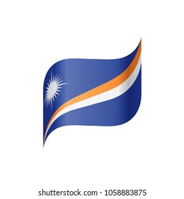 Marshall Islands flag, vector illustration