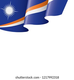 Marshall Islands flag, vector illustration on a white background