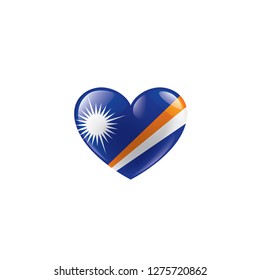 Marshall Islands flag, vector illustration on a white background