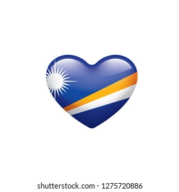Marshall Islands flag, vector illustration on a white background