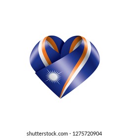 Marshall Islands flag, vector illustration on a white background