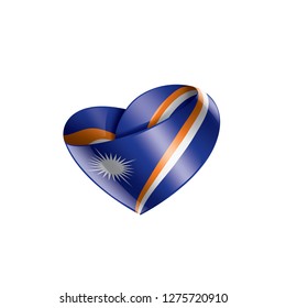 Marshall Islands flag, vector illustration on a white background