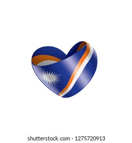 Marshall Islands flag, vector illustration on a white background