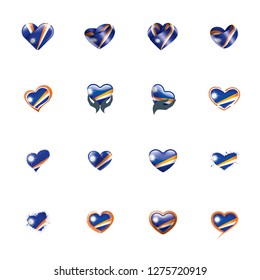 Marshall Islands flag, vector illustration on a white background