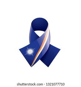 Marshall Islands flag, vector illustration on a white background